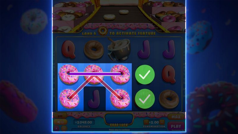Donut Shop game screens explaining a bonus feature