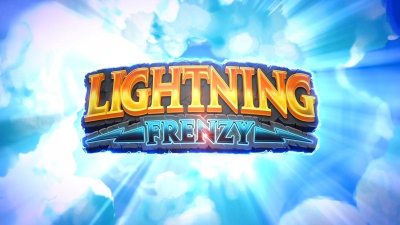 Lightning Frenzy game logo in a burst of light