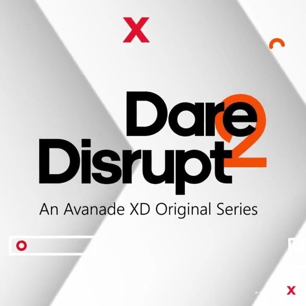 Dare2Disrupt title in bold 3D type
